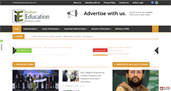 Desktop Screenshot of indianeducationnews.com