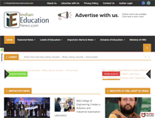 Tablet Screenshot of indianeducationnews.com